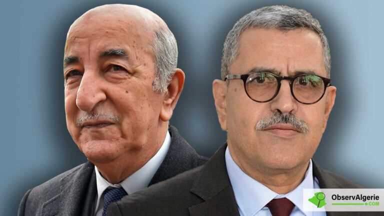 Montage d'Observ'Algérie : le président Tebboune et le premier ministre Djerad