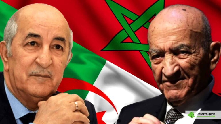montage: le marocain d’Abderrahmane Youssoufi, avec Tebboune les drapeaux des deux pays en arriere plan