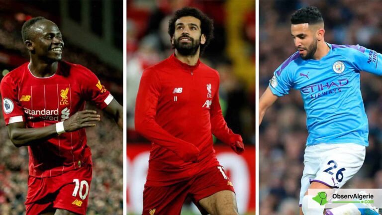 Sadio Mané, Mohamed Salah et Riyad Mahrez Sadio Mané, Mohamed Salah et Riyad Mahrez