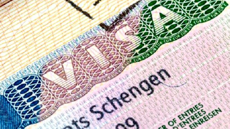 Image d'un visa Schengen