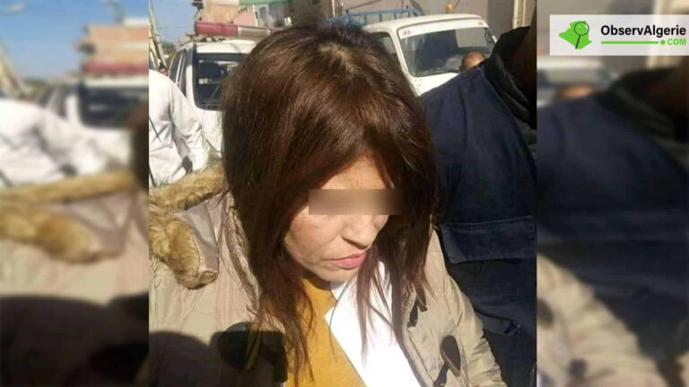 Photo de la femme auteure d'une tentative d'enlèvement d'un bébé à l'hôpital de Boufarik