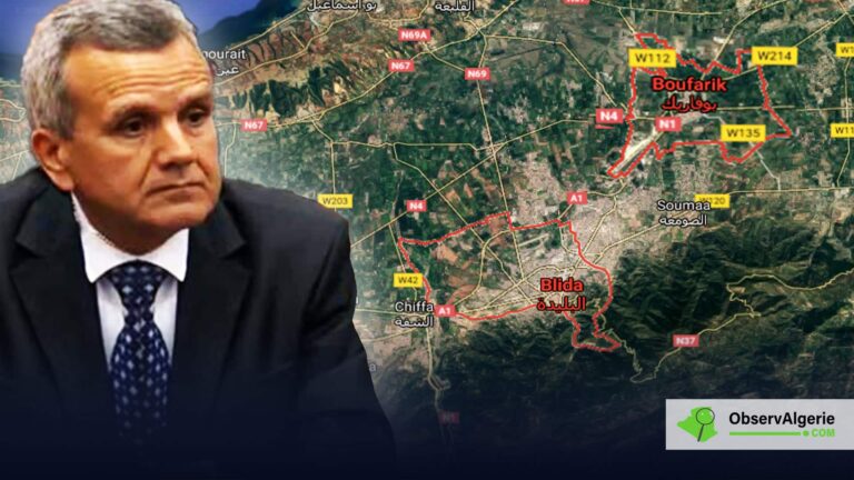 Montage : Ministre de la Santé - Carte D'Algérie - Boufarik - Blida