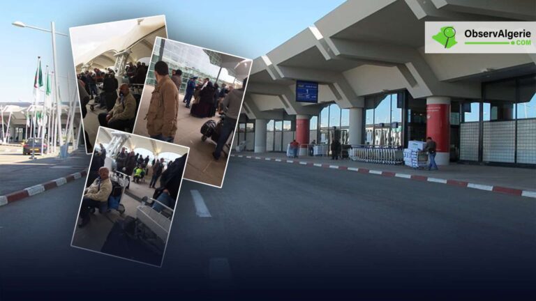 Montage : Aéroport d'Alger - Citoyens algériens