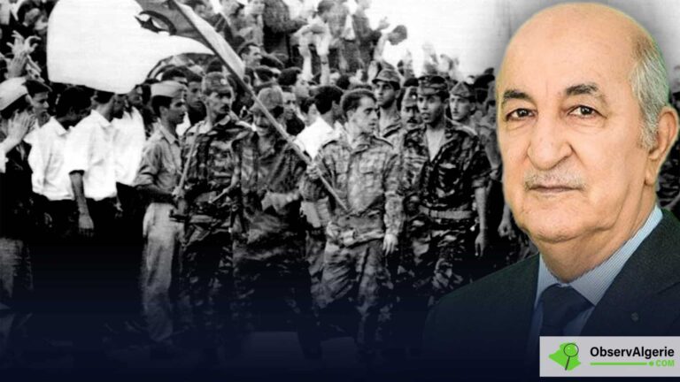 Photo montage : Le président algérien Abdelmadjid Tebboune