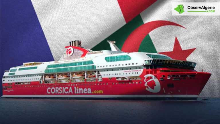 Montage : Drapeau France/Algérie - Bateau Corsica Linea