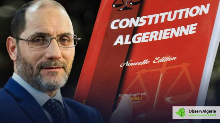 Montage ; Abderrazak Makri - Constitution Algérienne