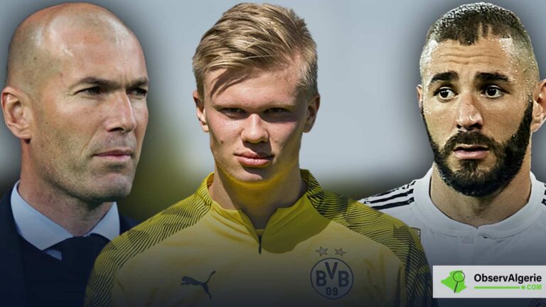 Erling Haaland pour remplacer Karim Benzema au Real Madrid : Ce qu'en pense Zidane