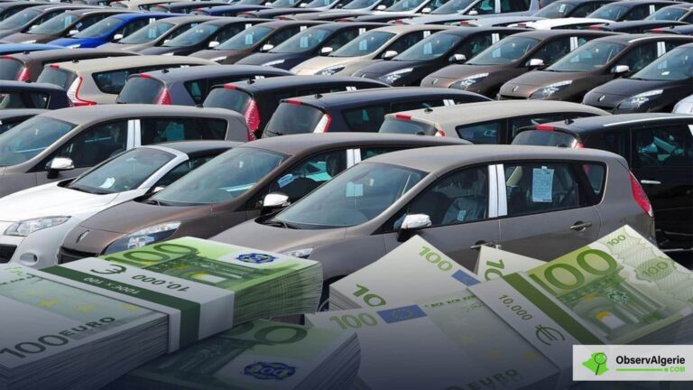 Photo montage : Voitures neuves et billets en euros Photo montage : Voitures neuves et billets en euros