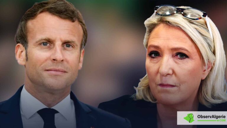 Montage : Emmanuel Macron - Marine Le Pen