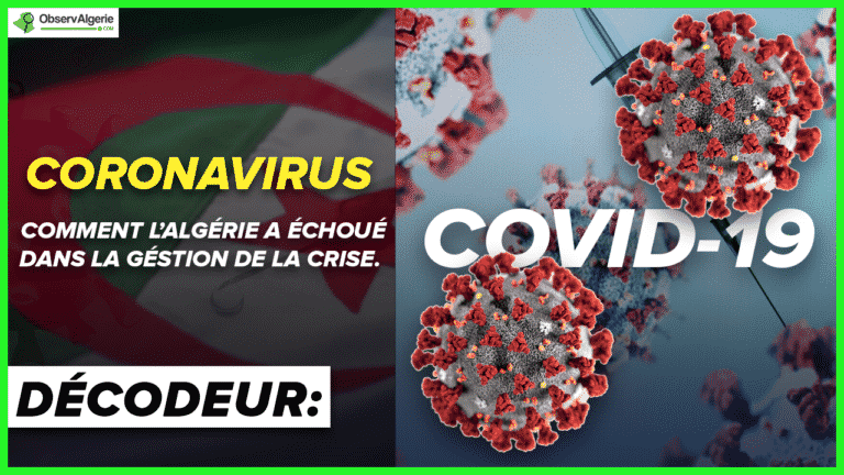 Montage : Coronavirus-Covid 19-Drapeau Algerie
