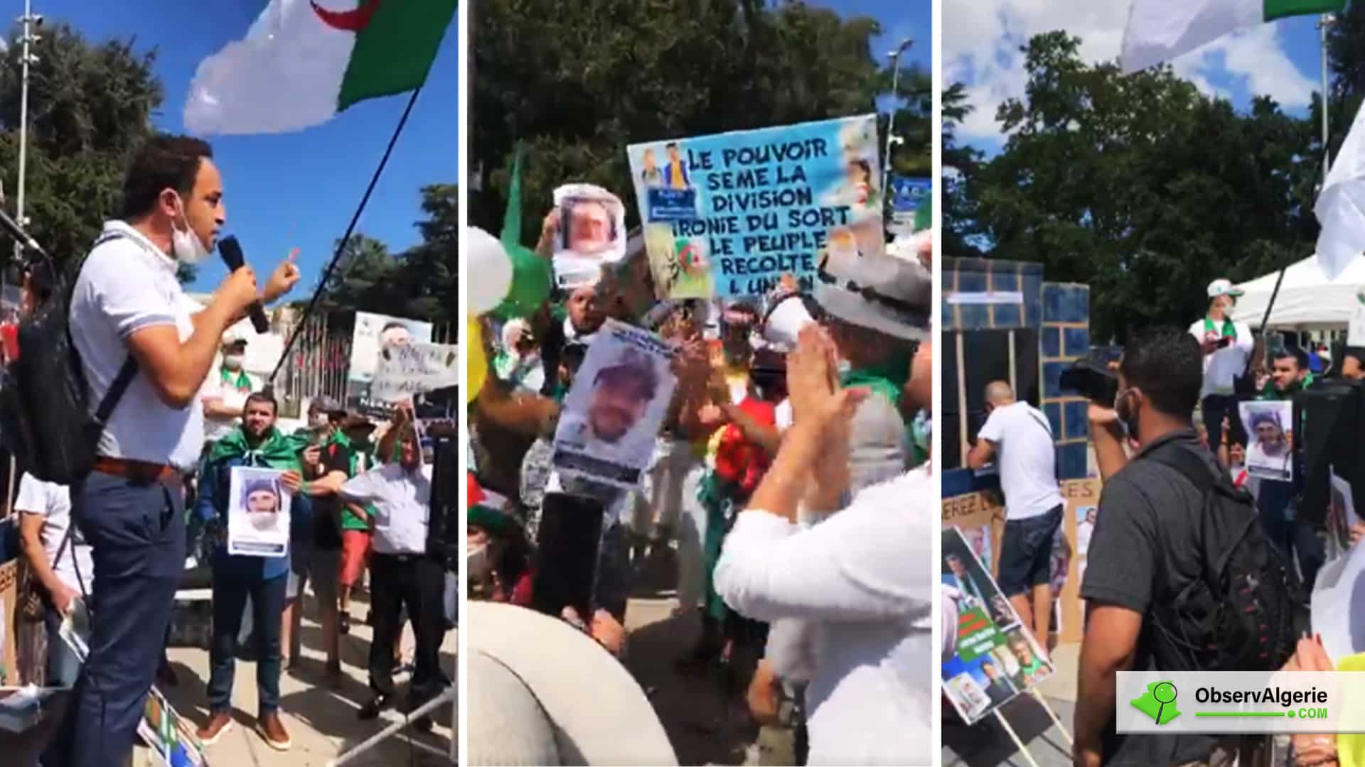 Les militants de la diaspora algérienne arrivés à Genève