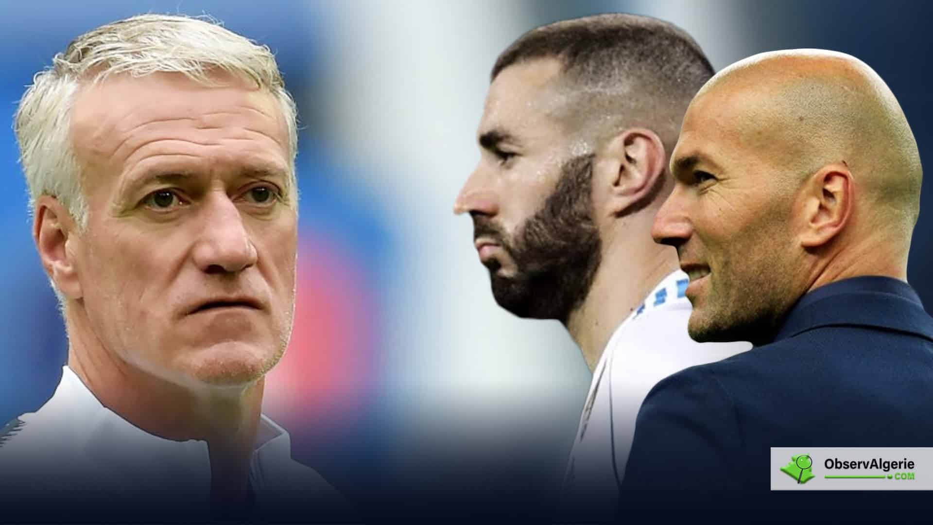 Karim Benzema-Didier Deschamps-Zinédine Zidane