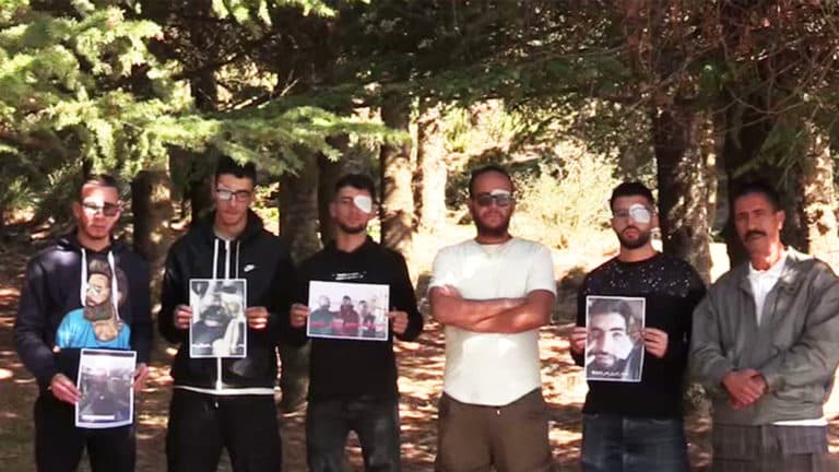 Photo : éborgnés du hirak