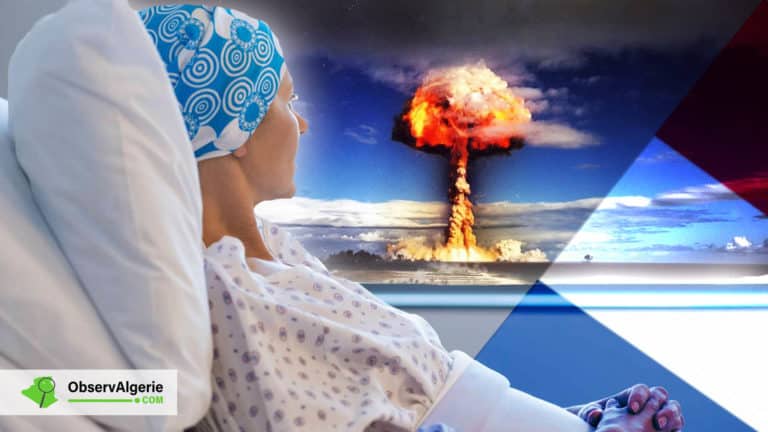 Montage : essais nucléaires - cancer