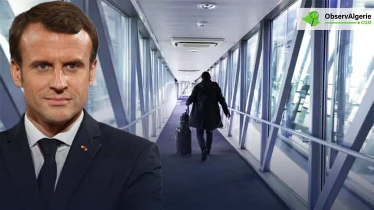 Montage : Emmanuel Macron - Restrictions de voyages en France