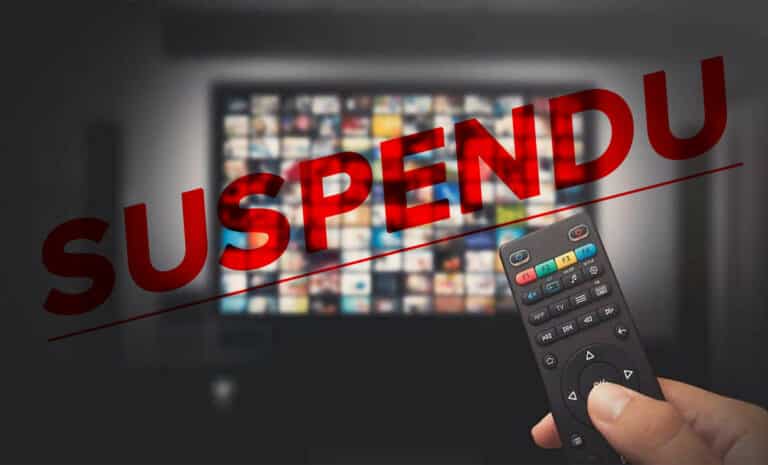 Montage : Une chaine de télévision suspendue temporairement