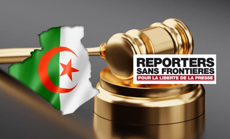 illustration Algérie Reporters sans frontières justice