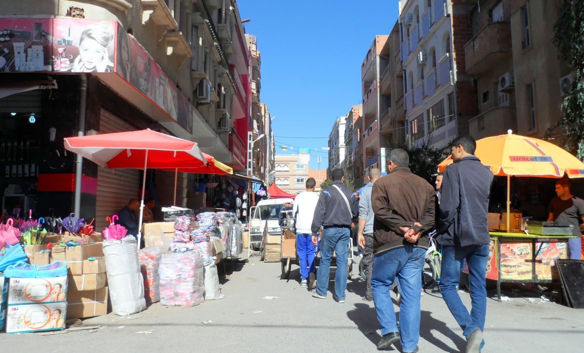 Vue d'une rue d'El Eulma (Sétif, Algérie)