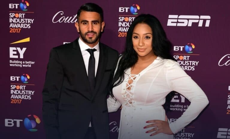 Riyad Mahrez et Rita Johal