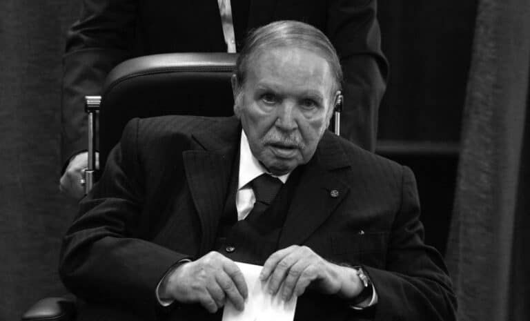 Abdelaziz Bouteflika, noir et blanc