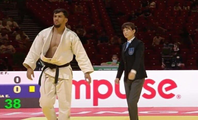 Photo du judoka algérien Fethi Nourine, aux JO de Tokyo 2020, suspendu pour avoir refusé d'affronter un israélien
