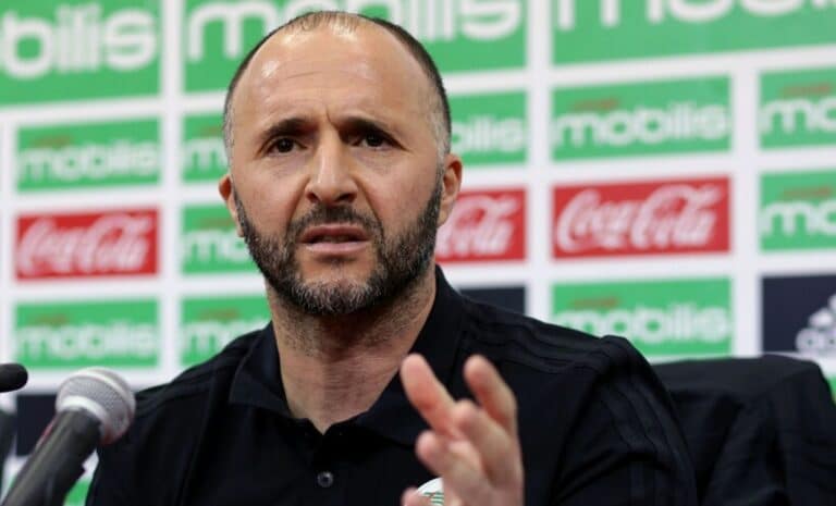 Photo du sélectionneur algérien Djamel Belmadi