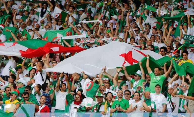Supporteurs de l'équipe d'Algérie