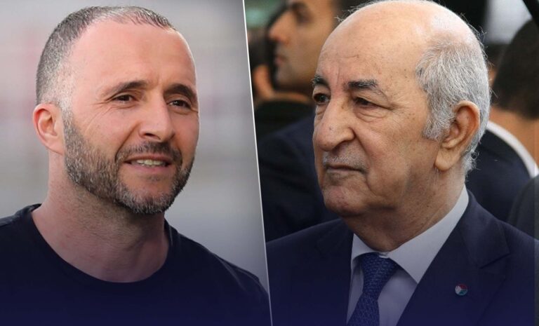 Djamel Belmadi et Abdelmadjid Tebboune (montage)