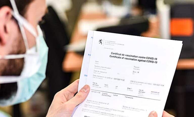 Certificat de vaccination Covid-19
