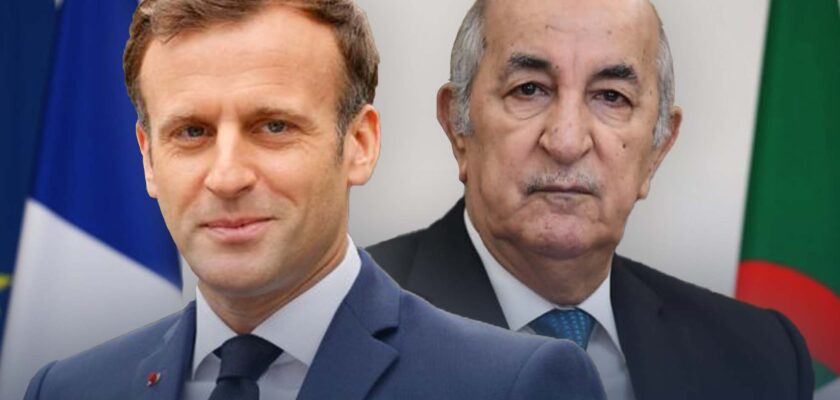 Montage : Emmanuel Macron et Abdelmadjid Tebboune