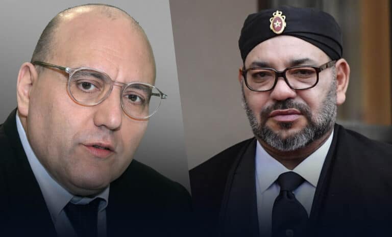 Julien Dray et le roi Mohammed VI du Maroc