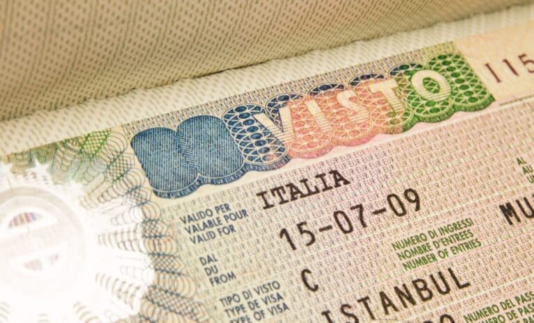 Visa pour l'Italie