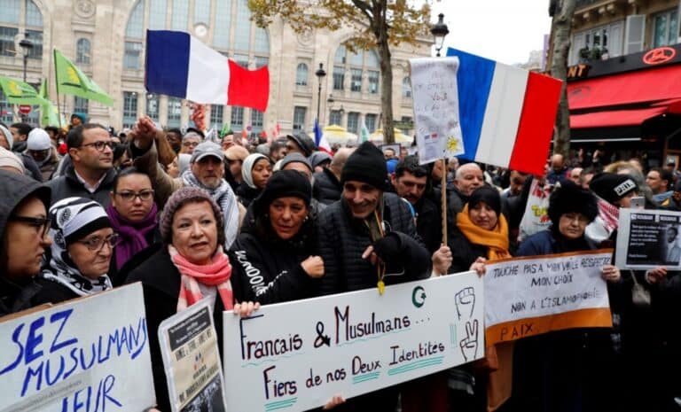 Musulmans de France lors d'un rassemblement