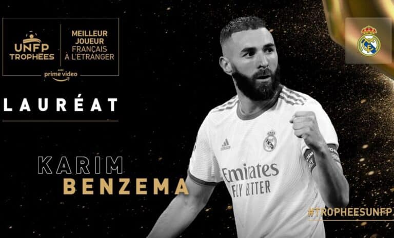 Infographie : Benzema meilleur joueur français à l'étranger (UNFP)