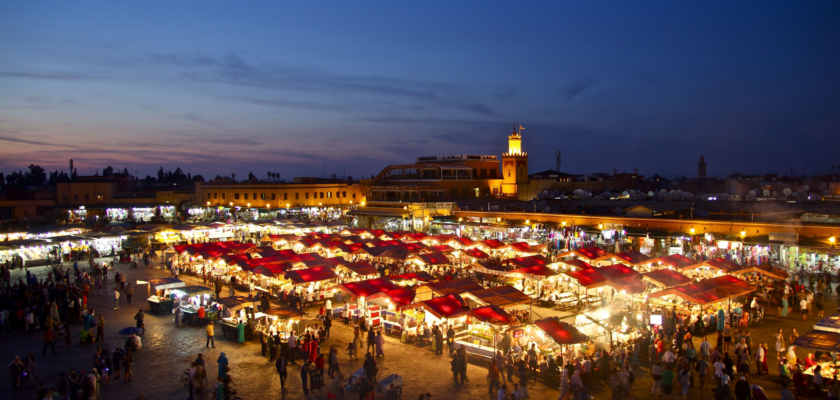 Marché pour touristes au Maroc