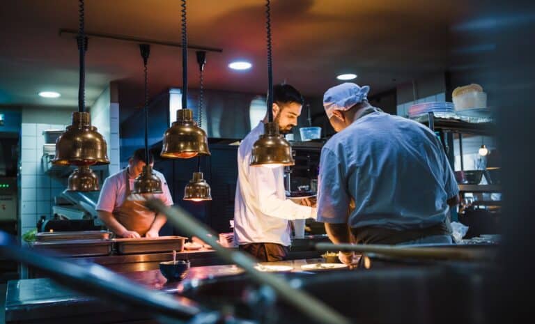 Cuisine d'un restaurant