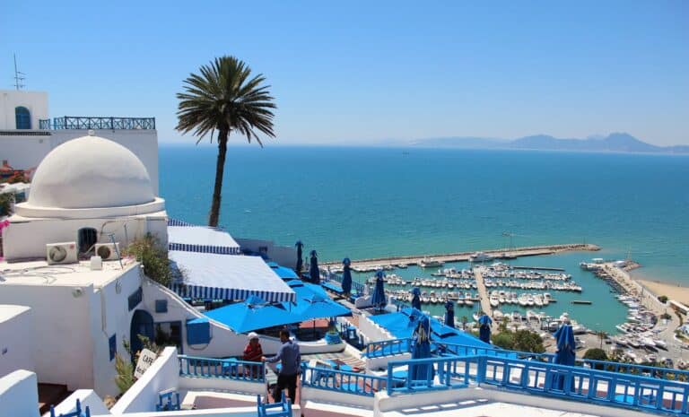 Vue. Tunisie. Tourisme