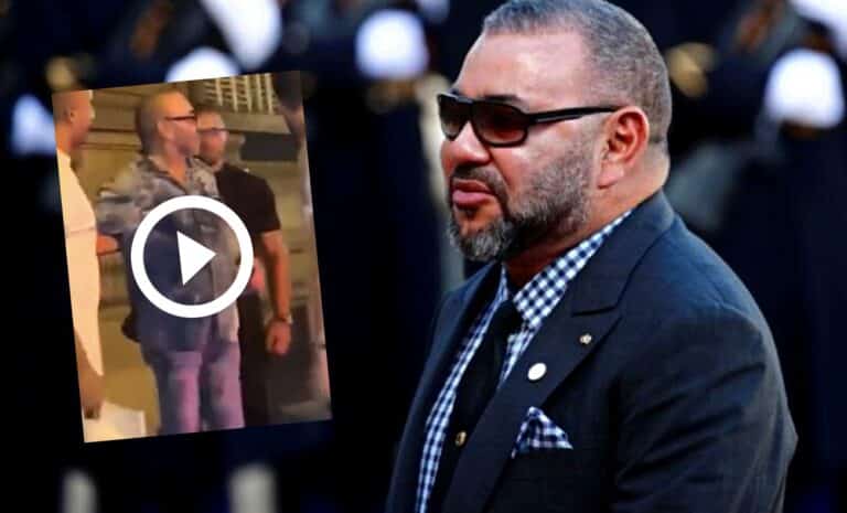Roi du Maroc et vidéo de Mohammed VI dans les rues de Paris