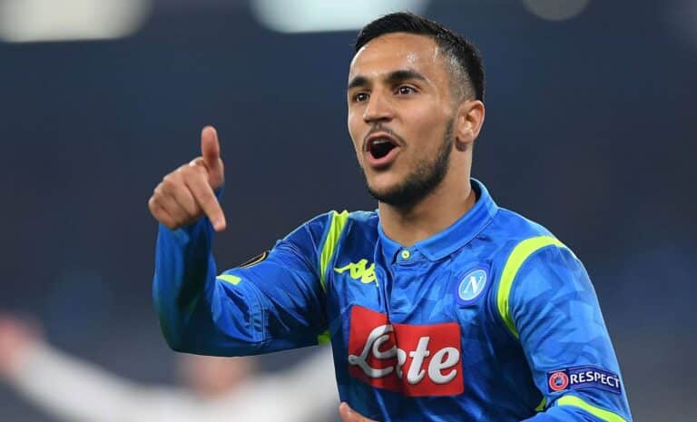 Adam Ounas, avec le maillot de Naples