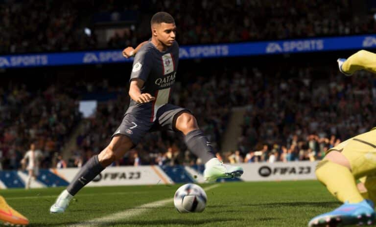 Kylian Mbappé sur le jeu vidéo FIFA 23