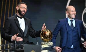 Karim Benzema, Ballon d'Or 2022, avec Zinédine Zidane