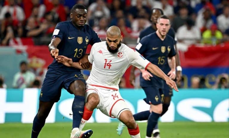 photo lors du match Tunisie France du 30 novembre 2022 (Coupe du monde Qatar 2022)