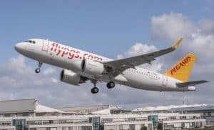 Avion de Pegasus Airlines - Liaison Aéroport d'Alger et Aéroport d'Istanbul