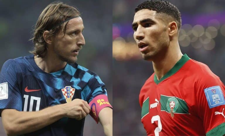 Luka Modrić et Achraf Hakimi