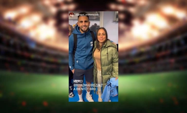 Sheherazade Regragui et Riyad Mahrez