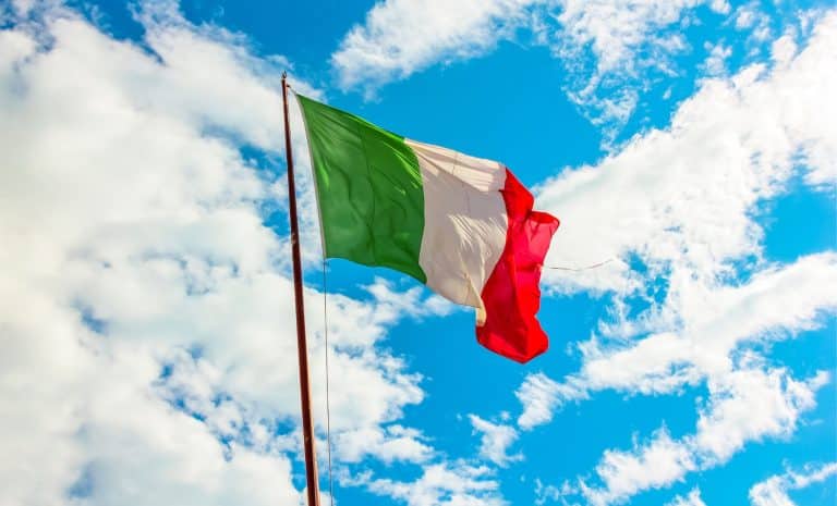 Drapeau de l'Italie - Immigration - Métiers