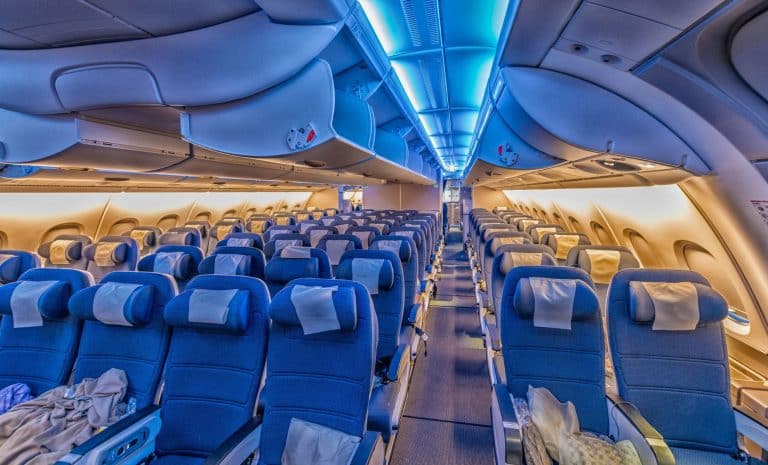 Intérieur d'un avion