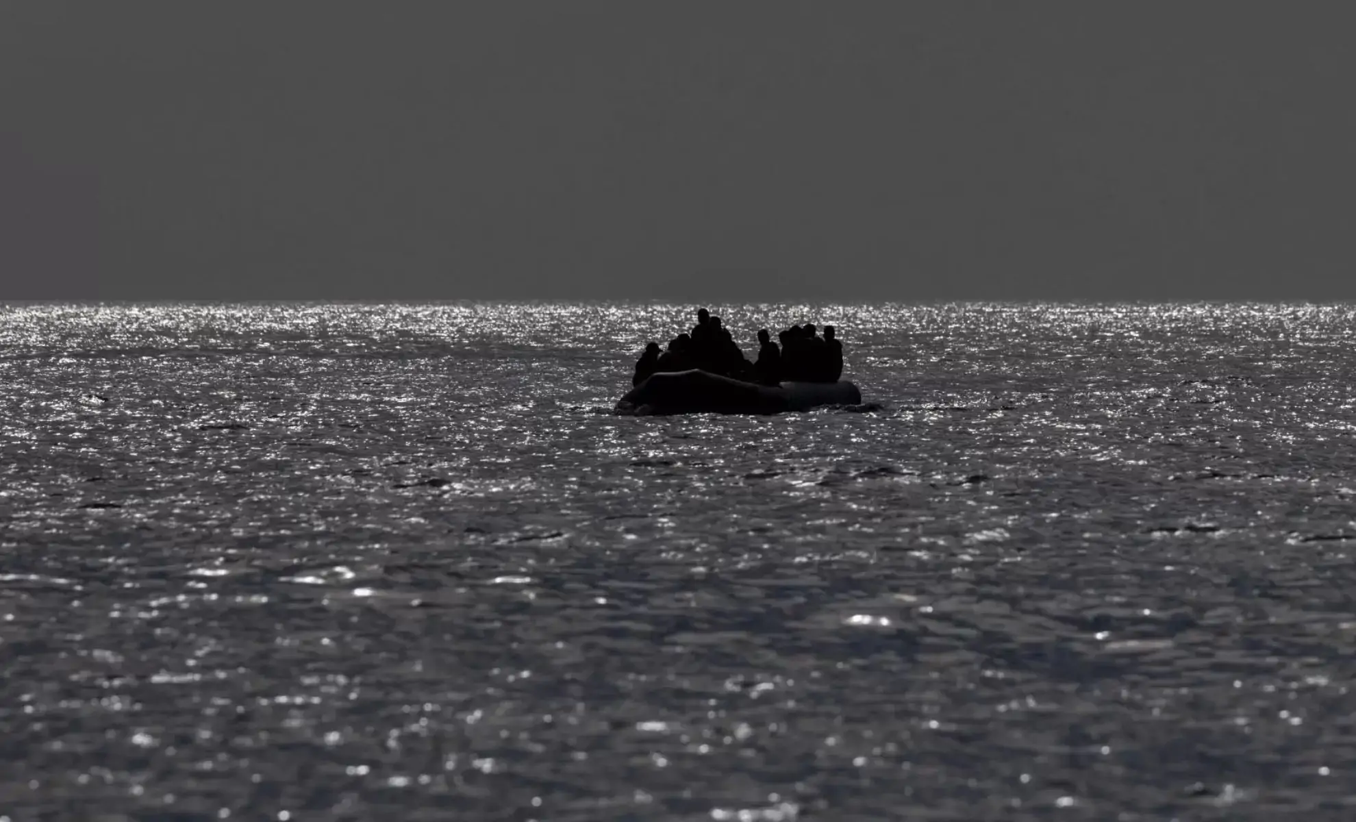 Migrants dans une barque