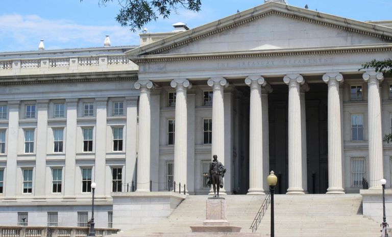 Treasury Building, département du Trésor, USA