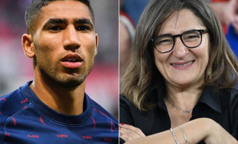 Achraf Hakimi - Fayza Lamari mère de Mbappé